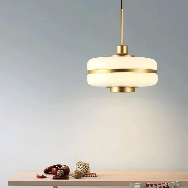Designerska szklana lampa wisząca w skandynawskim stylu