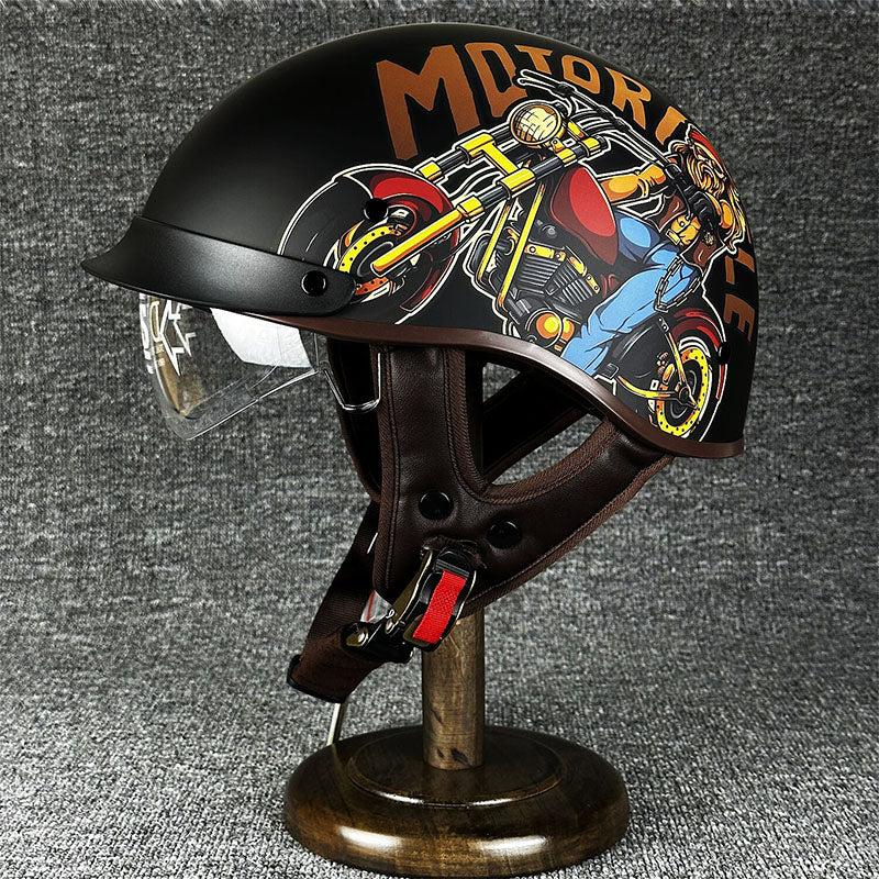 Miejski Kask na Choppera z Minimalistycznym Designem