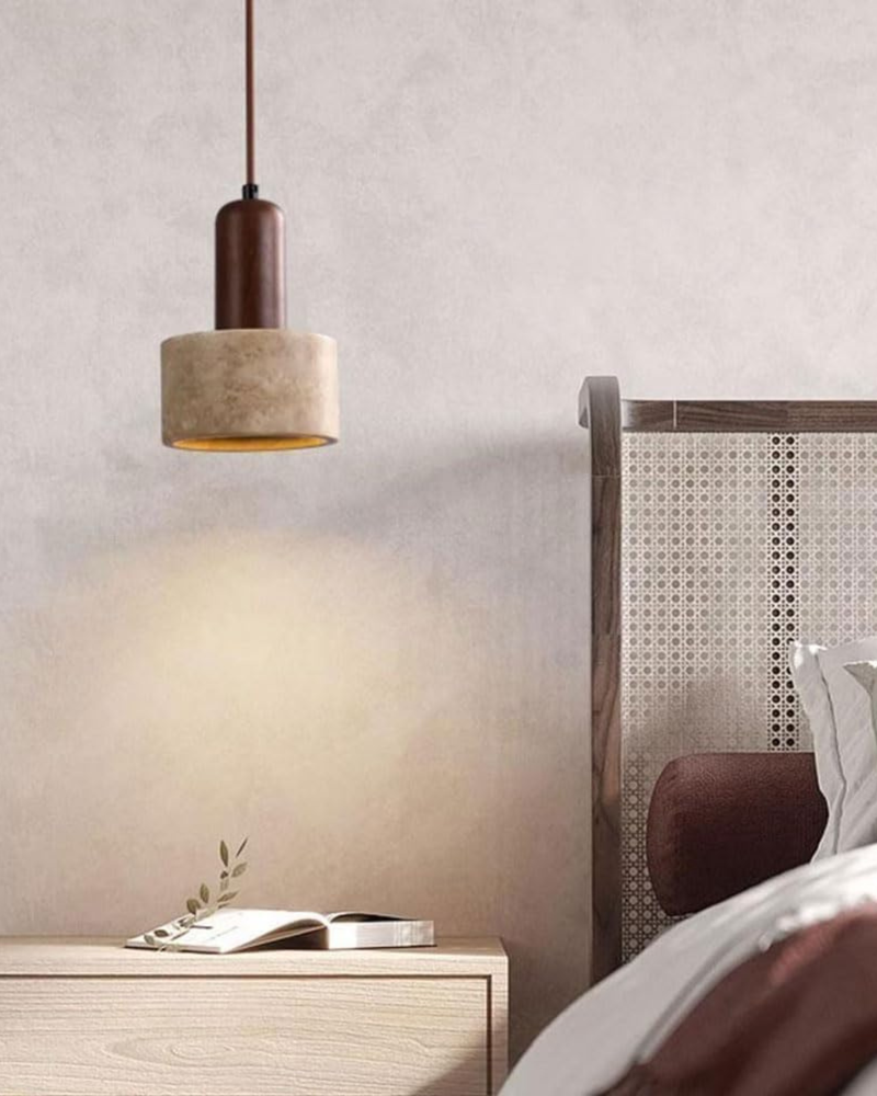 Stylowa Lampa Wisząca z Efektem Kamienia