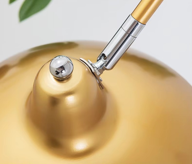 Luksusowa lampa podłogowa z marmurową podstawą