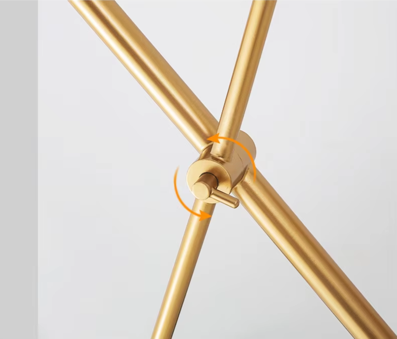 Luksusowa lampa podłogowa z marmurową podstawą