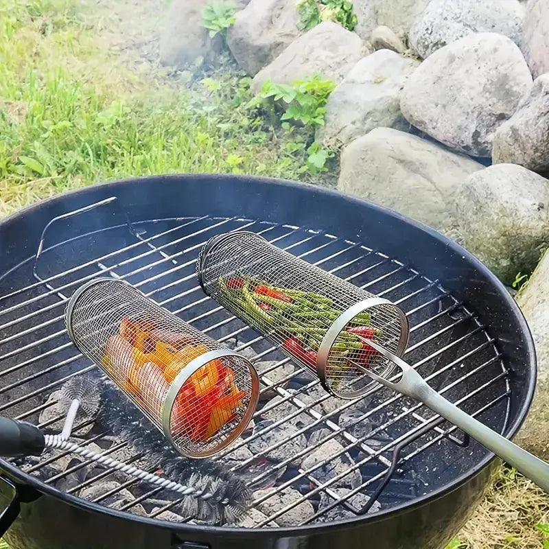 Koszyki na grilla równomierne grillowanie warzyw i mięsa bez przywierania