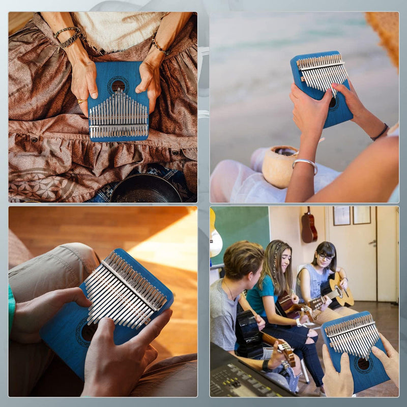 17-klawiszowy fortepian Kalimba Thumb – Przenośny instrument muzyczny z drewna 4