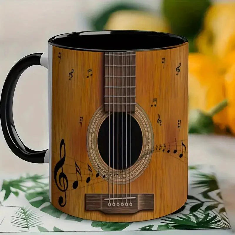 Ceramiczny Kubek z Motywem Gitary