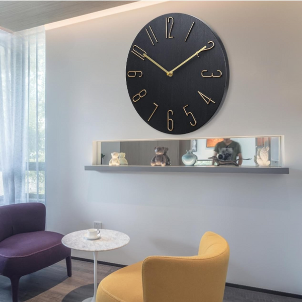 Nowoczesny Zegar Ścienny z Barwnym Akcentem