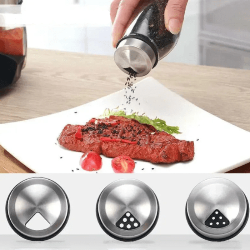 Obrotowy Szklany Zestaw do Przechowywania Przypraw