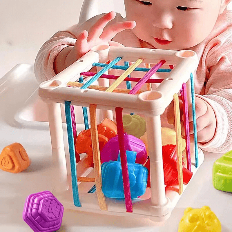 Drewniane Klocki Montessori do Nauki Kształtów
