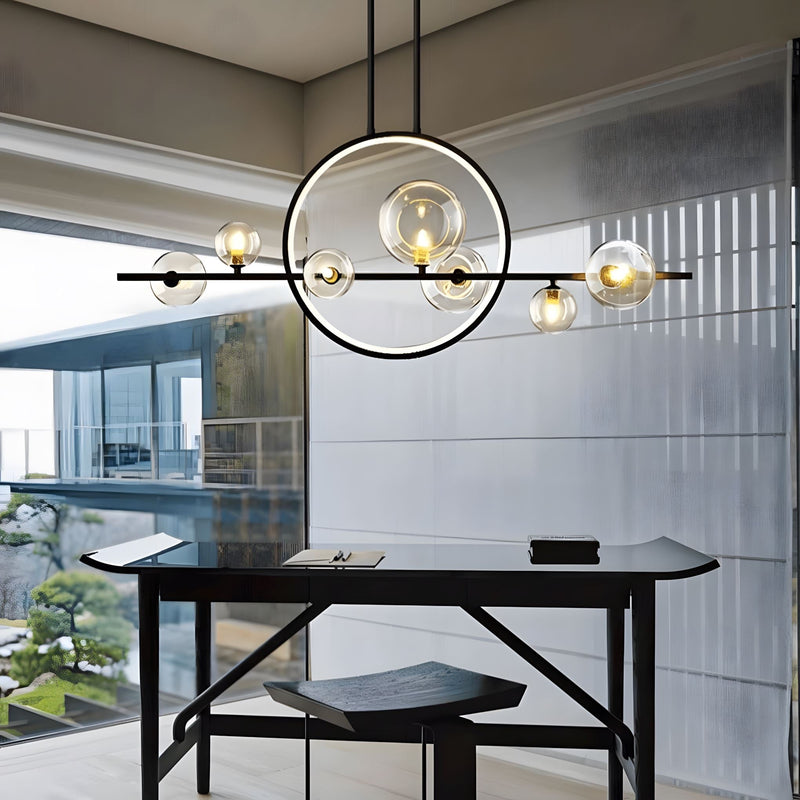 Nowoczesna Lampa Kule Szklane w Stylu Skandynawskim