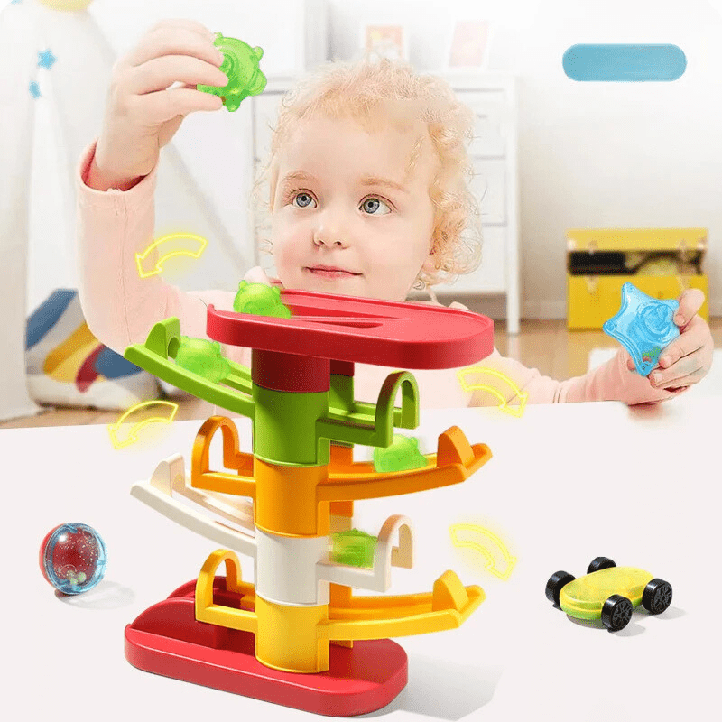 Samochody i Kolorowe Piłki do Układania