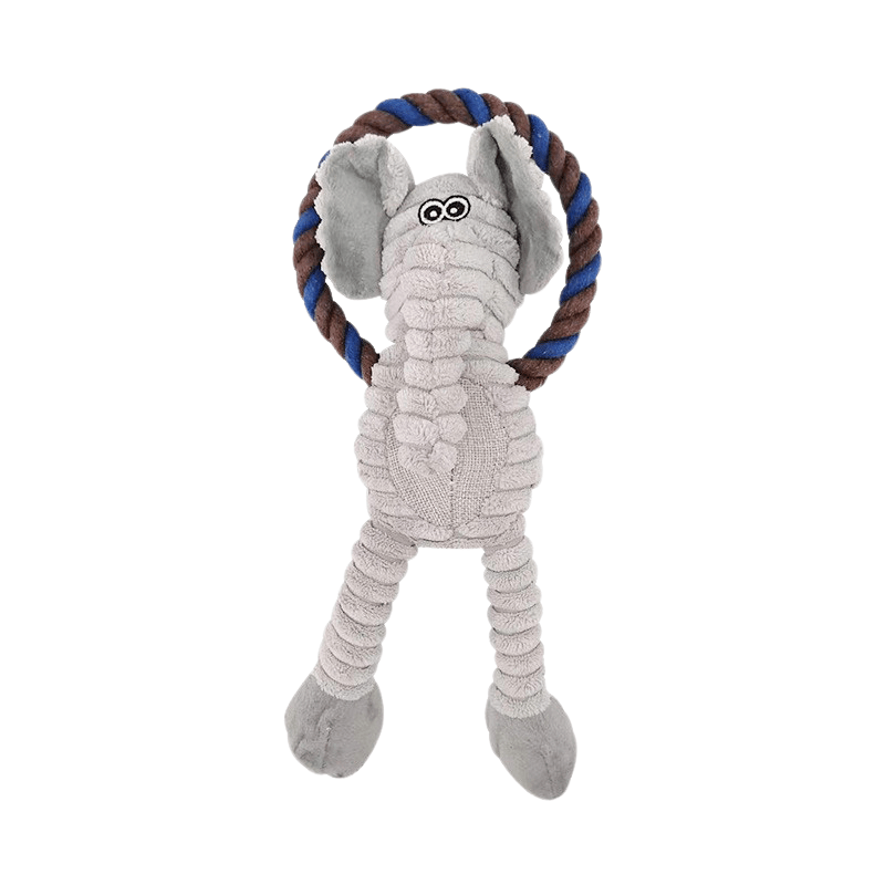 Pluszowa Zabawka Sznurkowa Dla Psa Z Piszczałką