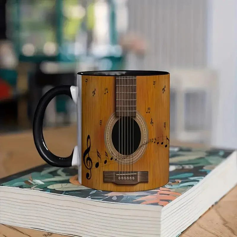 Ceramiczny Kubek z Motywem Gitary