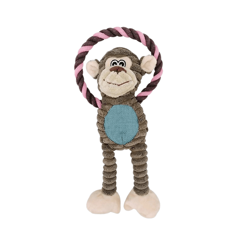 Pluszowa Zabawka Sznurkowa Dla Psa Z Piszczałką