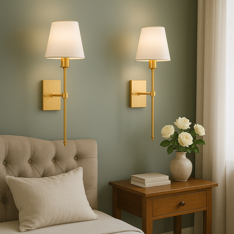 (2 sztuki) Przewodowa lampa ścienna 2