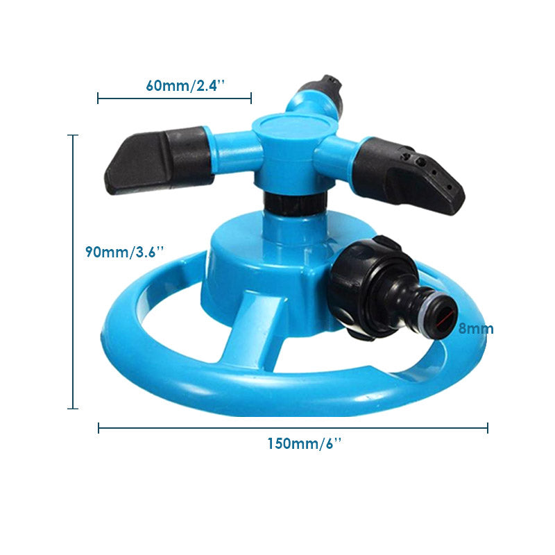Obrotowy zraszacz do trawnika pełne pokrycie w kilka minut