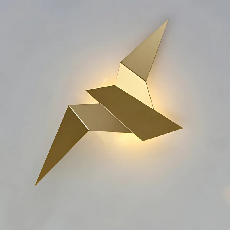 Dekoracyjna Lampa Ścienna z Inspiracją Origami