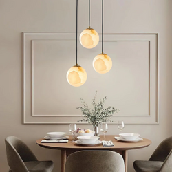 Alabastrowa Lampa Wisząca Kula