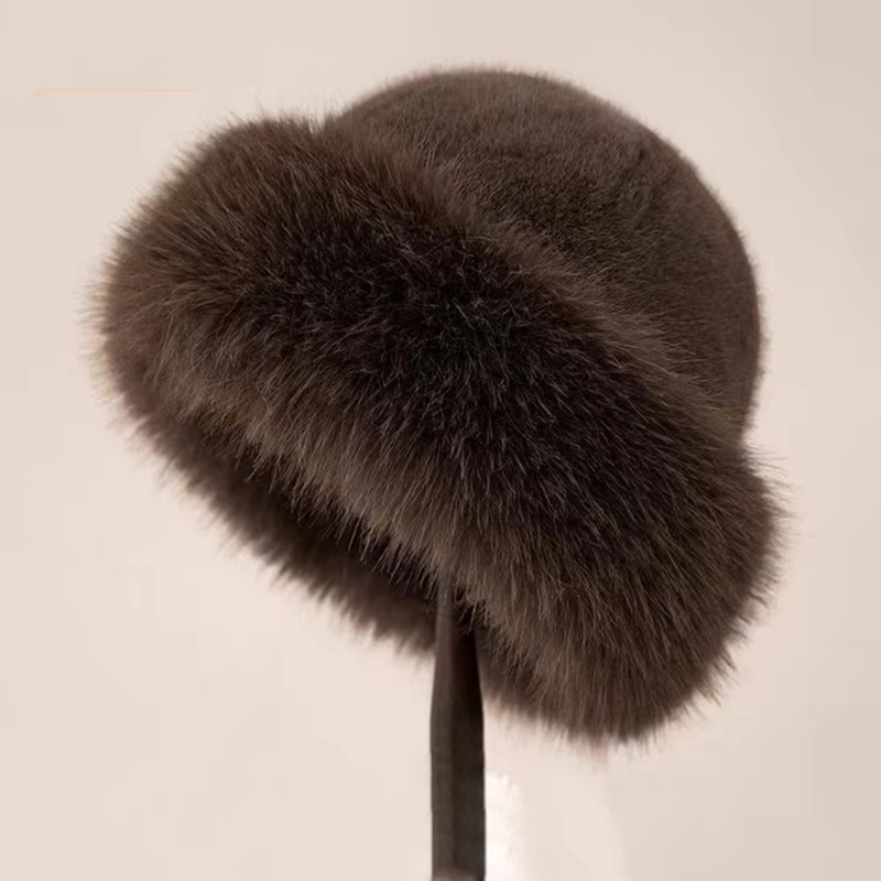 Elegancka Futrzana Czapka