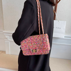 Elegancka Torba na Ramię z Ozdobnym Łańcuszkiem
