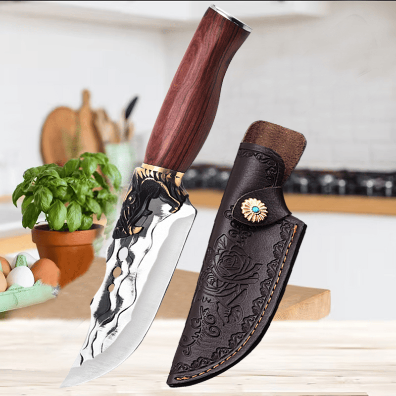 Kute ostrze i drewniana rączka tradycja i precyzja w jednym