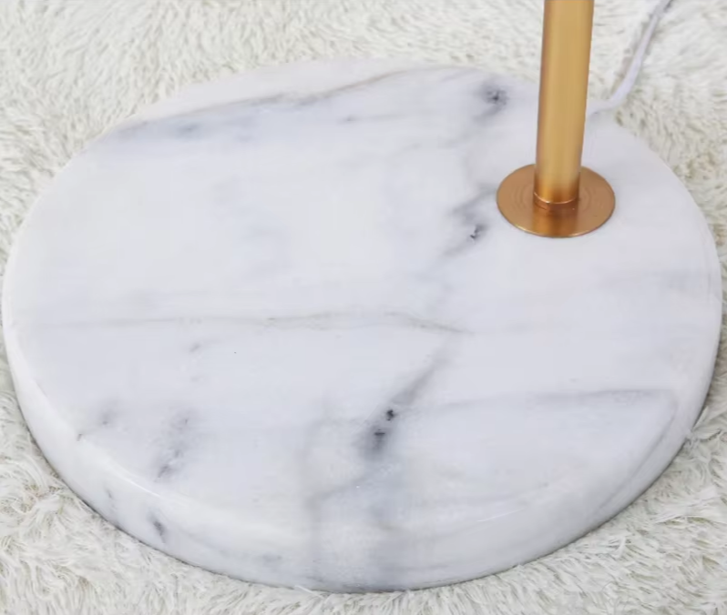 Luksusowa lampa podłogowa z marmurową podstawą