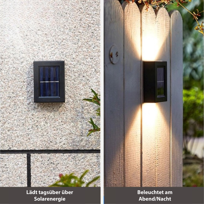 Bezprzewodowa Lampa Ścienna Deluxe z Panelem Słonecznym i LED