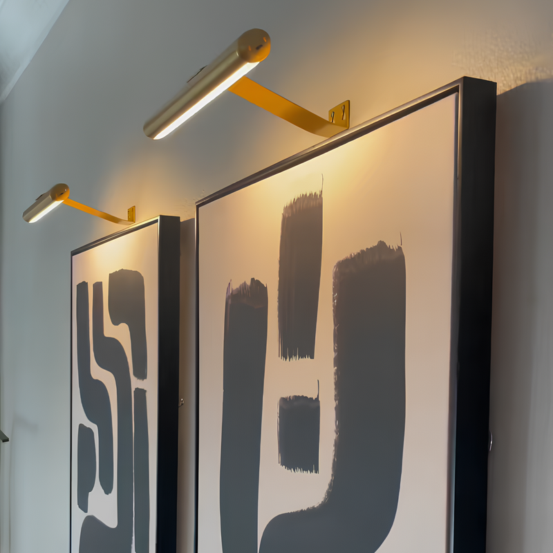 Oświetlenie obrazów z funkcją ładowania elegancka lampa ścienna