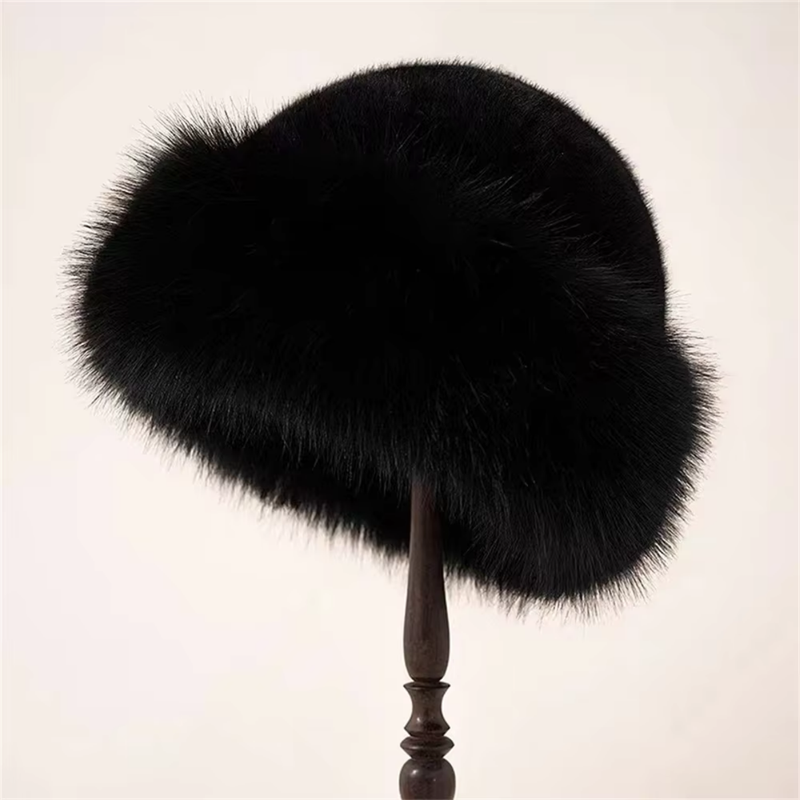 Elegancka Futrzana Czapka
