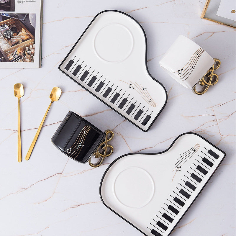 Pianissimo smaku – elegancki zestaw filiżanki i tacy dla miłośników muzyki