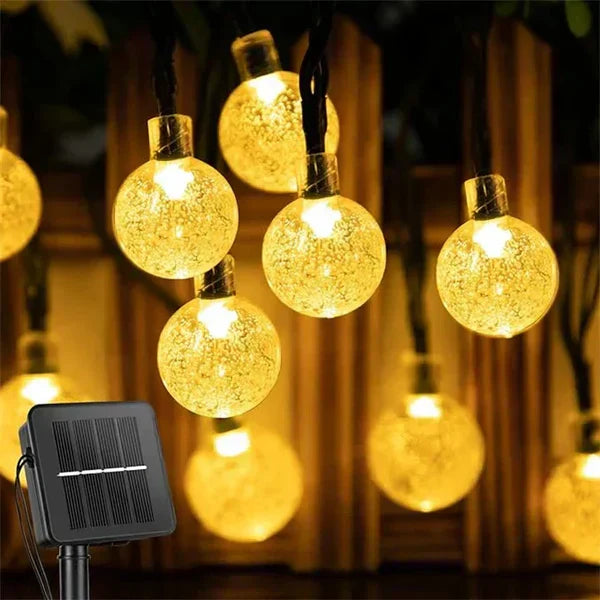 Solarna girlanda świetlna o trwałej konstrukcji