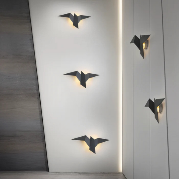 Dekoracyjna Lampa Ścienna z Inspiracją Origami