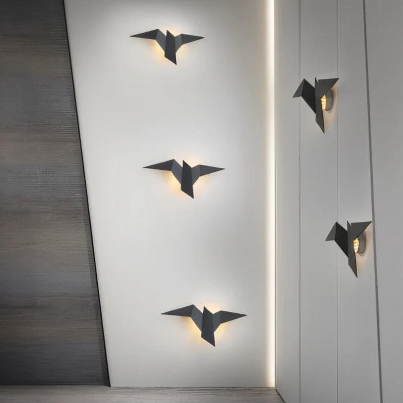 Dekoracyjna Lampa Ścienna z Inspiracją Origami