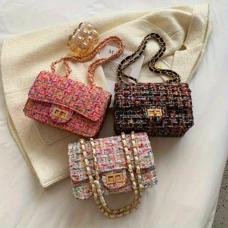 Elegancka Torba na Ramię z Ozdobnym Łańcuszkiem