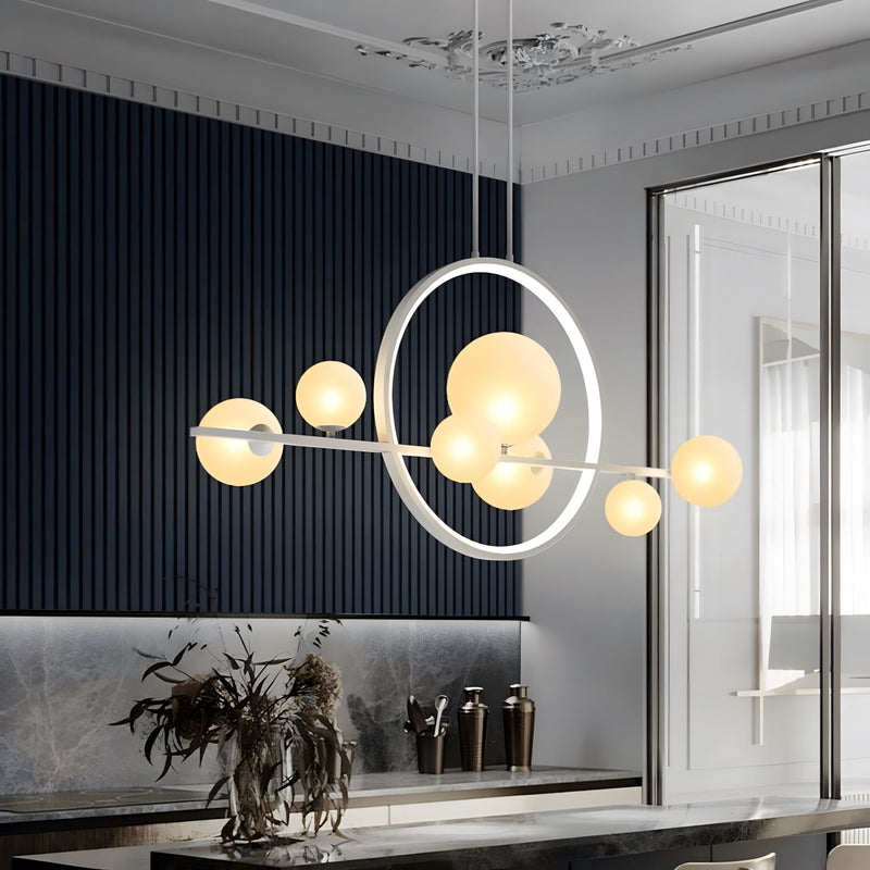 Nowoczesna Lampa Kule Szklane w Stylu Skandynawskim