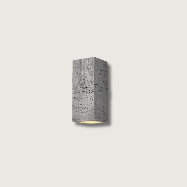 Cementowy Kinkiet Ścienny z Minimalistyczną Estetyką Wabi-Sabi