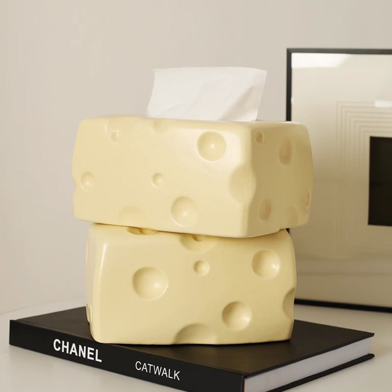 Uchwyt na chusteczki higieniczne 3D Cheese Design dla kreatywności