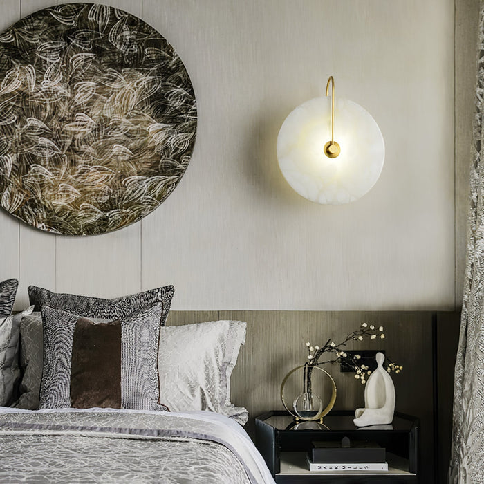 Alabastrowa Lampa LED na Ścianę – Elegancja i Spokój w Świetle
