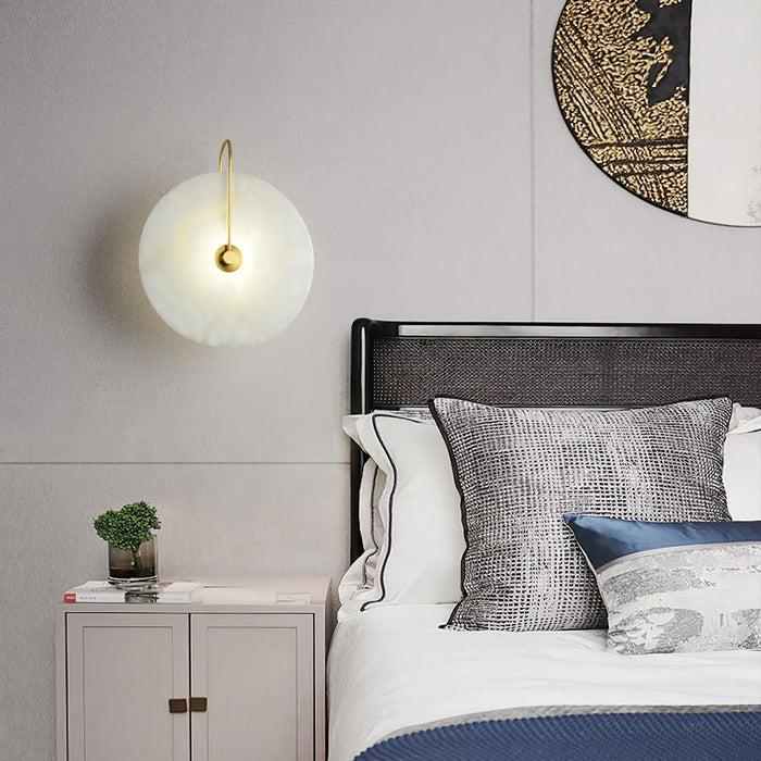 Alabastrowa Lampa LED na Ścianę – Elegancja i Spokój w Świetle