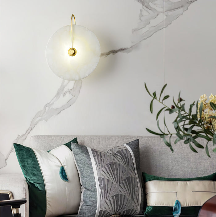 Alabastrowa Lampa LED na Ścianę – Elegancja i Spokój w Świetle