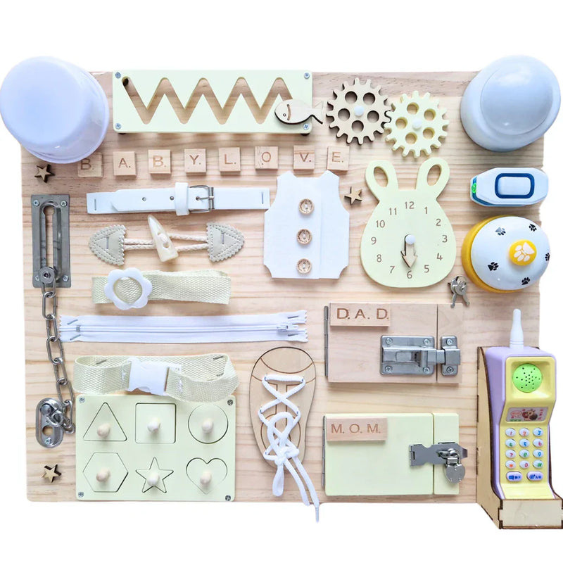 Rozwojowa drewniana plansza do gry z wymagającymi zadaniami