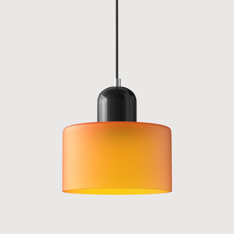 Nowoczesna Lampa z Kolorowego Szkła i Geometryczną Formą