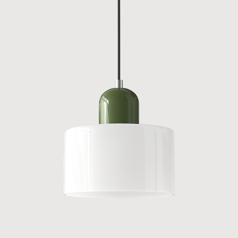 Nowoczesna Lampa z Kolorowego Szkła i Geometryczną Formą