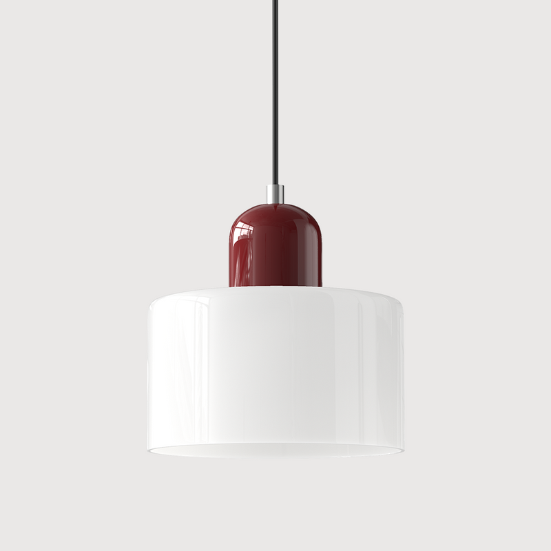 Nowoczesna Lampa z Kolorowego Szkła i Geometryczną Formą