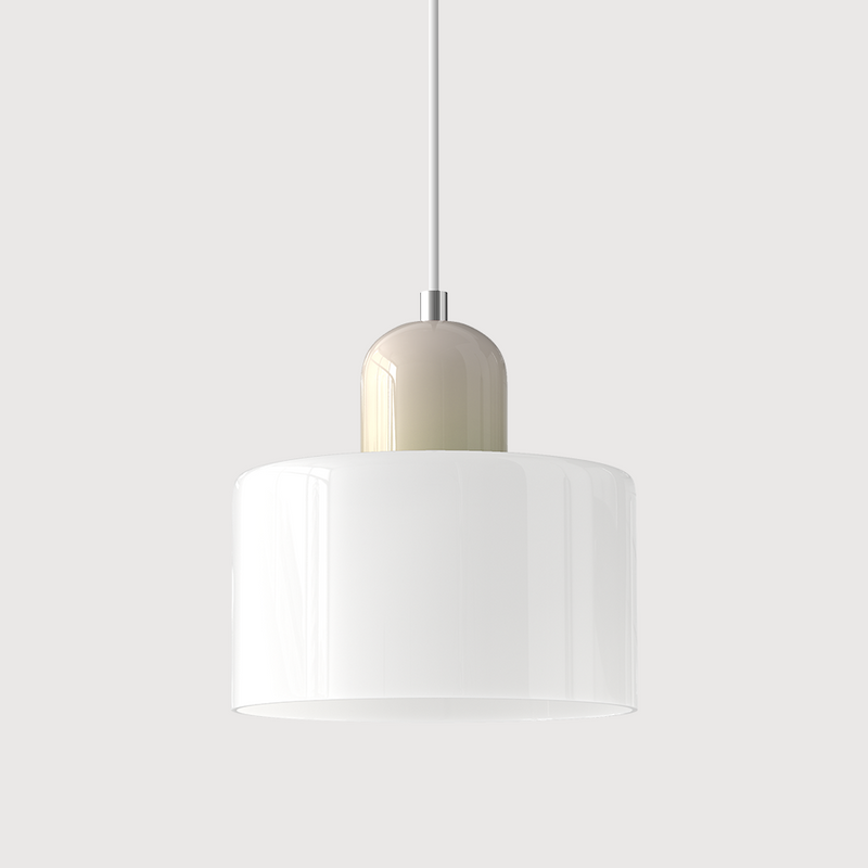 Nowoczesna Lampa z Kolorowego Szkła i Geometryczną Formą