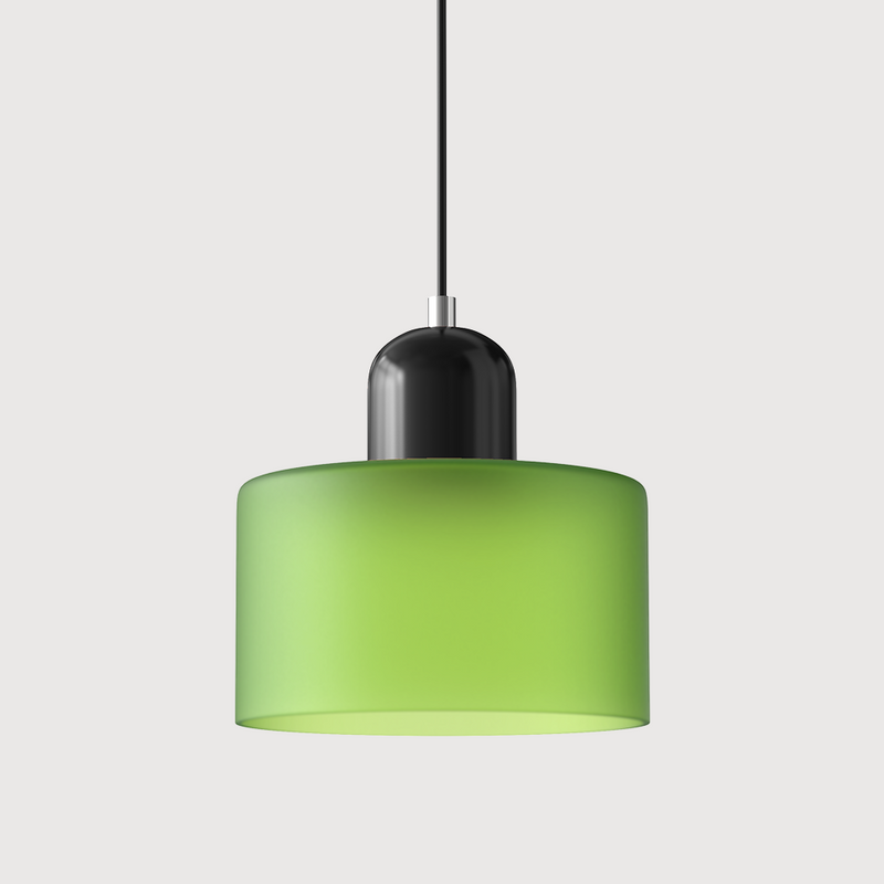 Nowoczesna Lampa z Kolorowego Szkła i Geometryczną Formą