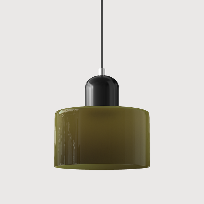 Nowoczesna Lampa z Kolorowego Szkła i Geometryczną Formą