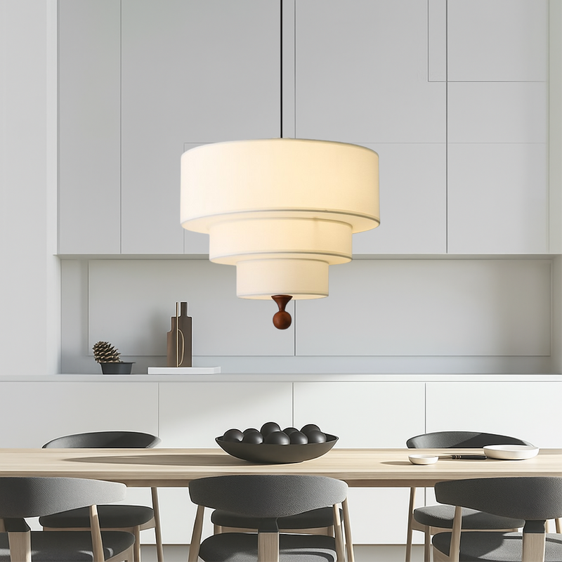 Bawełniana Lampa Wisząca z Regulowaną Wysokością – Nowoczesna Lampa nad Stół do Jadalni i Sypialni 3