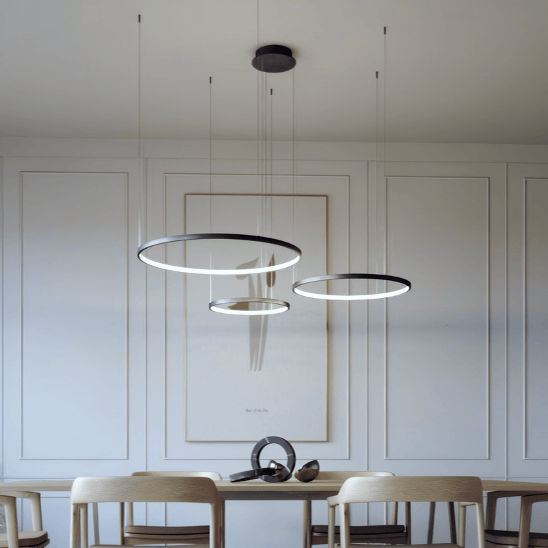 Nowoczesna lampa wisząca LED z funkcją zdalnego sterowania