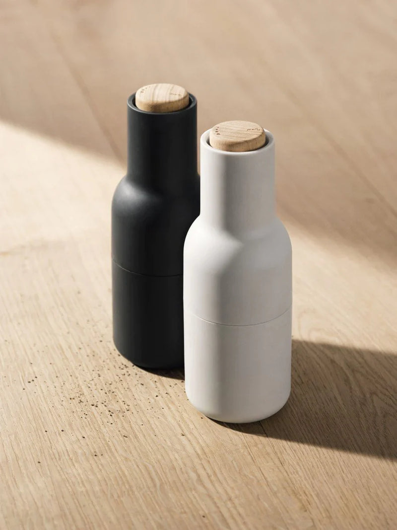 Młynki Bottle nowoczesne akcesoria kuchenne od Audo Copenhagen!