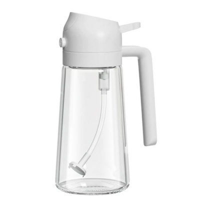 Butelka z rozpylaczem do oliwy z oliwek 2 w 1 500 ml – szklana butelka z rozpylaczem do precyzyjnego gotowania z delikatną mgiełką i minimalizująca zużycie oleju 6