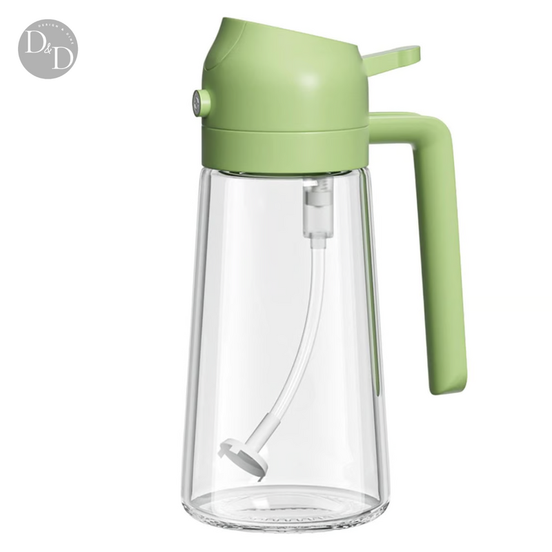 Butelka z rozpylaczem do oliwy z oliwek 2 w 1 500 ml – szklana butelka z rozpylaczem do precyzyjnego gotowania z delikatną mgiełką i minimalizująca zużycie oleju 8